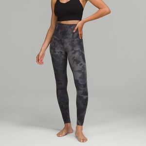 Lululemon Align Pant 25” Size 4 - Diamond Dye Pitch Grey Graphite Grey